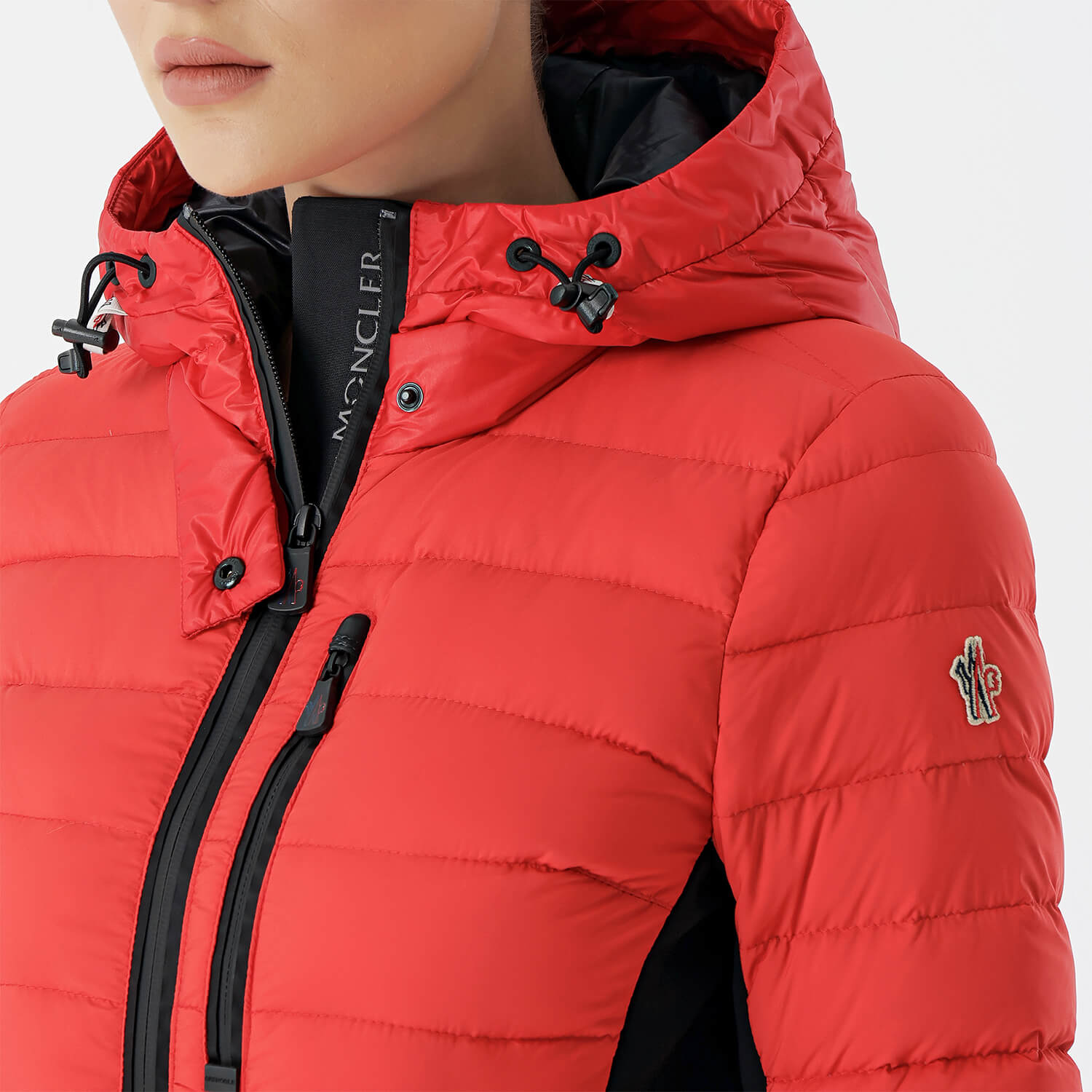 Moncler - Red Puffer Belted Jacket